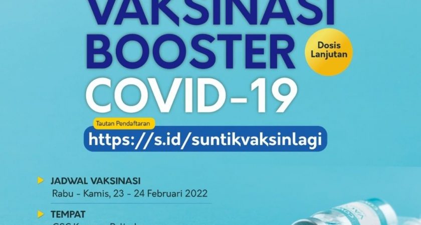 Ayo Vaksinasi Booster COVID 19 di Politeknik Negeri Indramayu