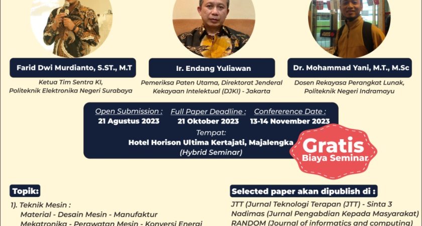 Seminar Nasional Teknologi Terapan (Semitera 2.0) – Politeknik Negeri Indramayu