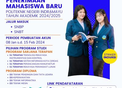Penerimaan Mahasiswa Baru Politeknik Negeri Indramayu Tahun Akademik 2024/2025